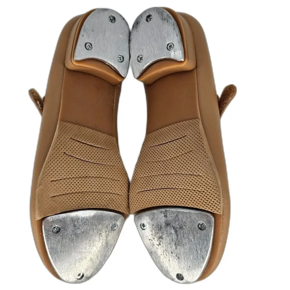 Girl's Tap Shoes Easy Strap Brown Size 2.5 Little Kid